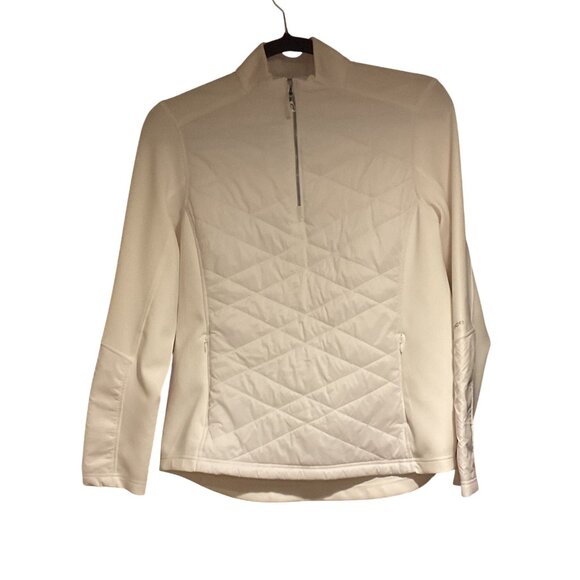 Marmot Womens White Quilted Half-Zip Pullover Jacket Size XL - Picture 3 of 13
